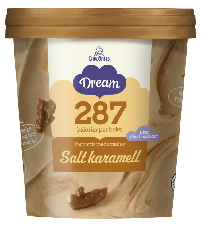 Dream Yoghurtis Salt Karamel 450ml Diplom-Is