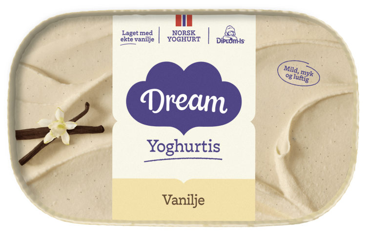 Dream Yoghurtis Vanilje 640ml Diplom-Is