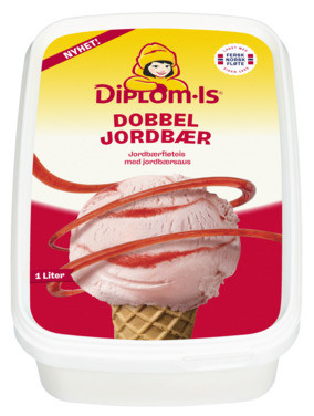Jordbær 1l Diplom-is