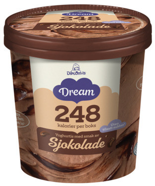 Dream Yoghurtis Sjokolade uten Sukker 450ml
