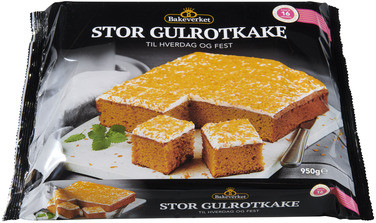Gulrotkake 950g Bakeverket