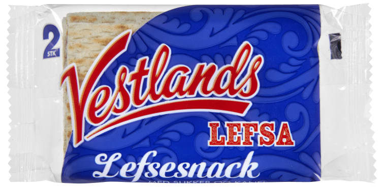 Vestlandslefsa Lefsesnack 2pk 70g