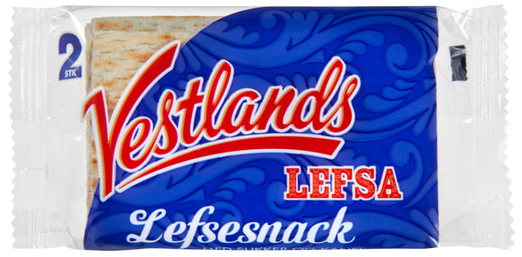 Vestlandslefsa Lefsesnack 2pk 70g