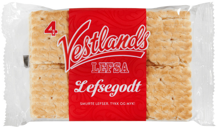 Vestlandslefsa m/Smørkrem 4pk 230g
