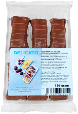 Sjokokaramellbit 6pk 180g Delicato