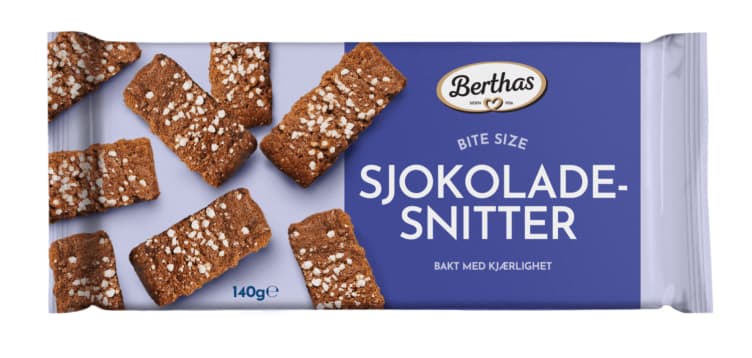 Sjokoladesnitter 140g Berthas