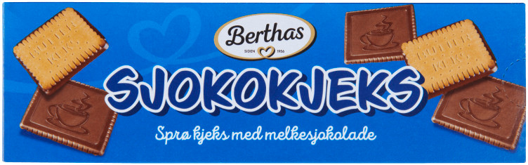 Sjokokjeks 125g Berthas