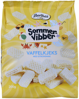 Vaffelkjeks Sitron 200g Sommervibber