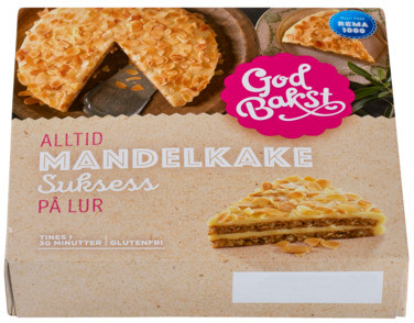 Mandelkake Suksess 400g God Bakst