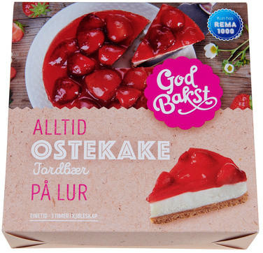 Ostekake Jordbær 550g God Bakst