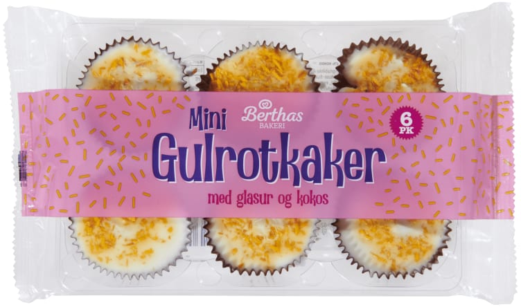 Gulrotkake 6pk 150g Berthas
