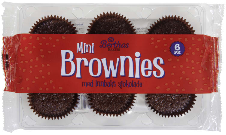 Brownies 6pk 150g Berthas