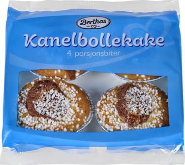 Kanelbollekake 4pk 200g Berthas