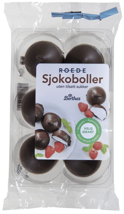 Sjokoboller u/Sukker 6pk Berthas