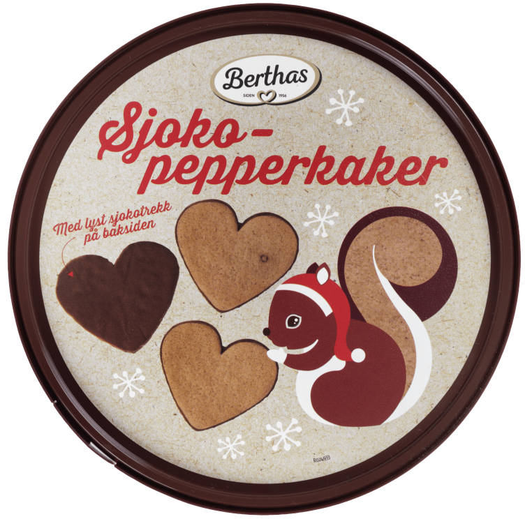 Sjokopepperkaker 330g Berthas