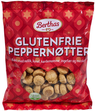 Glutenfri Peppernøtter 165g Berthas