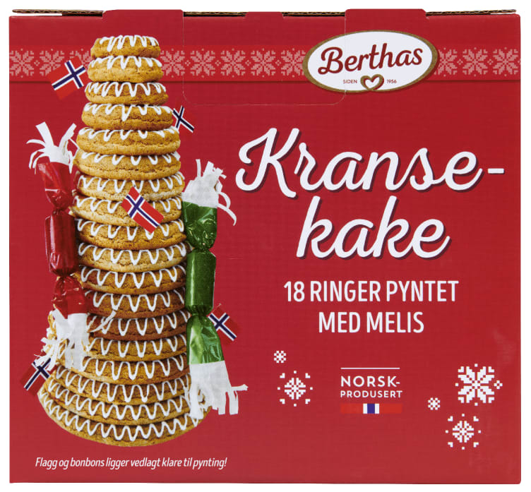 Kransekake 18 Ringer 900g Berthas