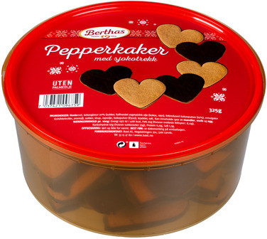 Pepperkaker m/Sjokotrekk 325g Berthas