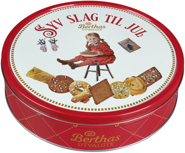 7 Slag Julekaker 600g Berthas