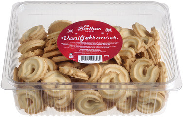 Vaniljekranser 500g Berthas