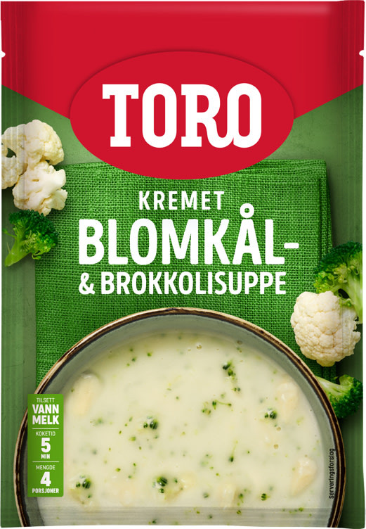 Blomkål&Broccoli Suppe Kremet 64g Toro