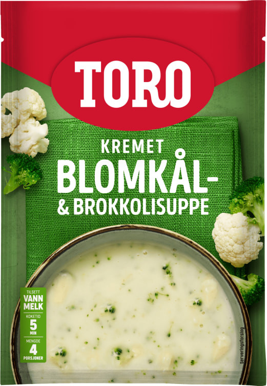 Blomkål&Broccoli Suppe Kremet 64g Toro