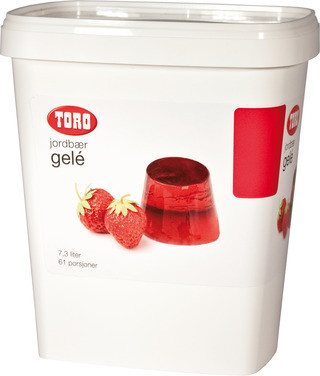 Jordbærgele Fullsukret 1.7kg Toro