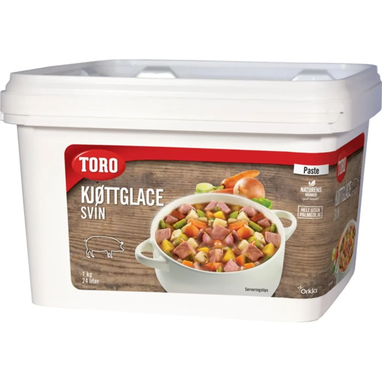 Kjøttglace Svin Pastøs 24l 1kg