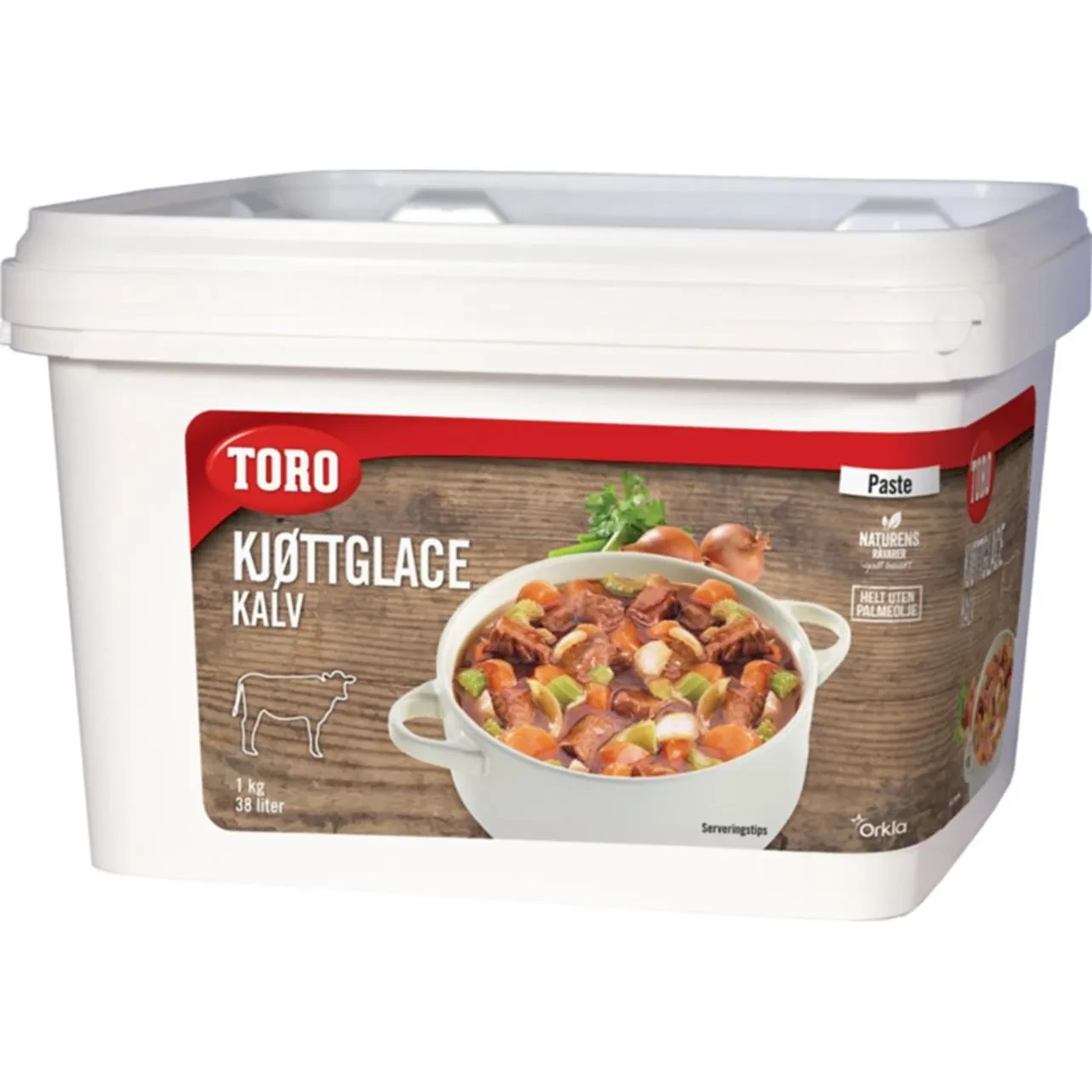 Kjøttglace Kalv-Lys Pastøs 37l 1kg