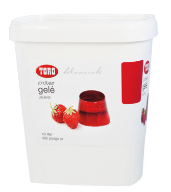 Toro Jordbærgele Usukret Klassisk