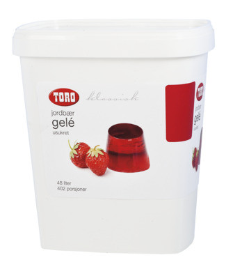 Toro Jordbærgele Usukret Klassisk