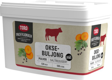 Oksebuljong Saltred 800g Toro