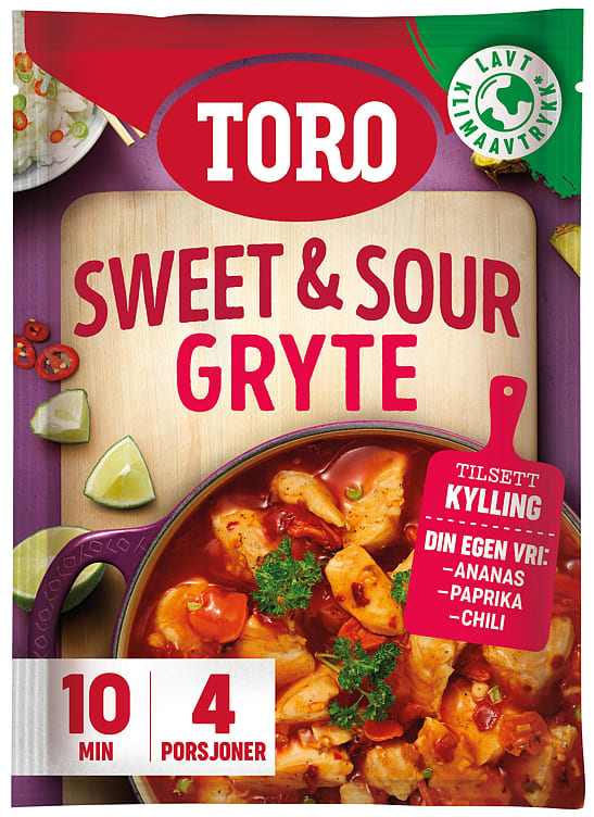 Sweet & Sour Gryte 152g Toro