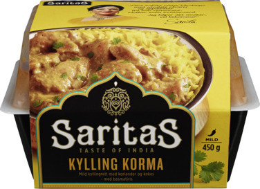 Korma Kylling 450g Saritas