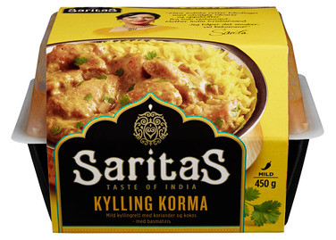 Korma Kylling 450g Saritas