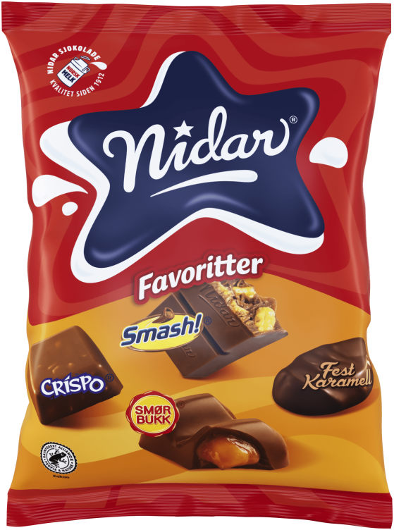 Nidar Favoritter Smash! 200g