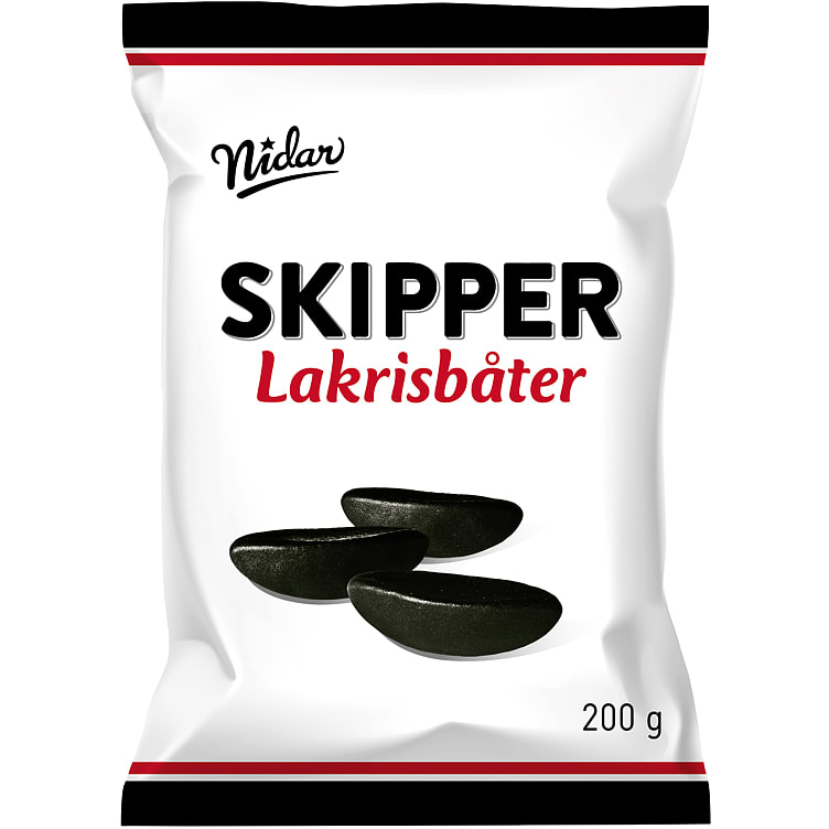 Lakrisbåter 200g Skipper