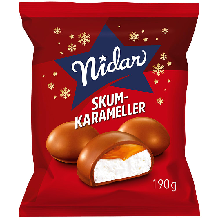 Skumkarameller 190g Nidar