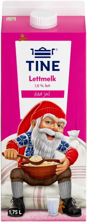 Lettmelk 1,0% 1,75l Tine
