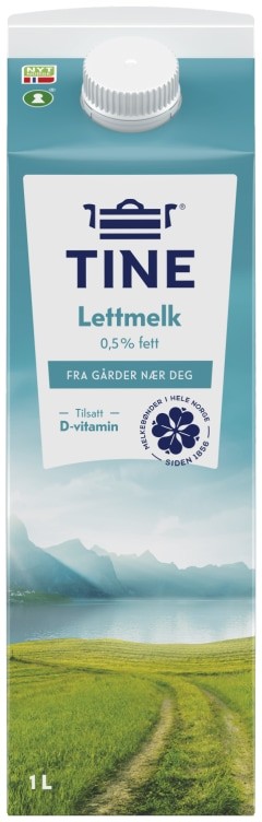 Lettmelk 0,5% 1l Tine