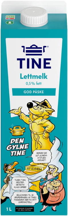 Lettmelk 0,5% 1l Tine
