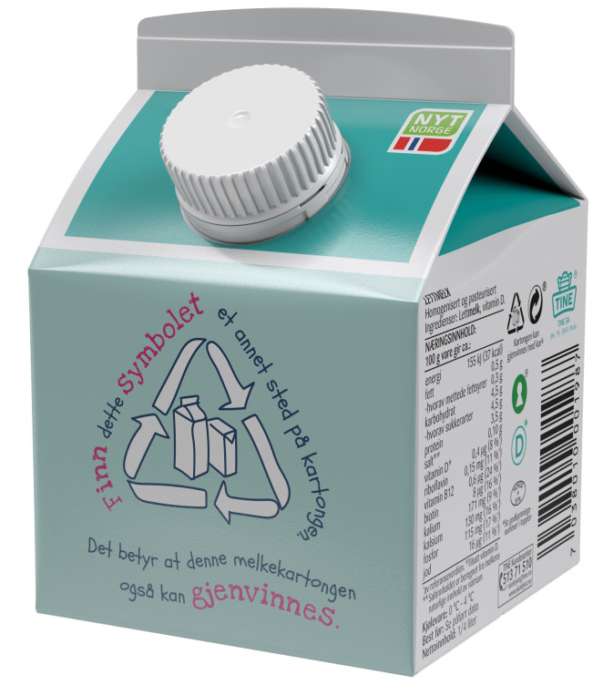 Tinemelk Lett 0,5% 1/4l Tine