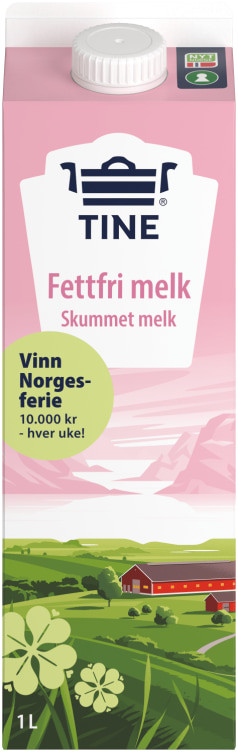 Skummet Melk 1l Tine