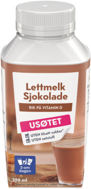 Lettmelk 1% Kakao 1/4l Tine
