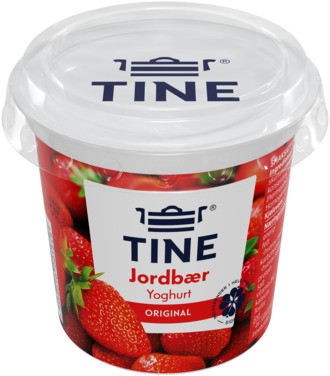 Yoghurt Jordbær 180g Tine