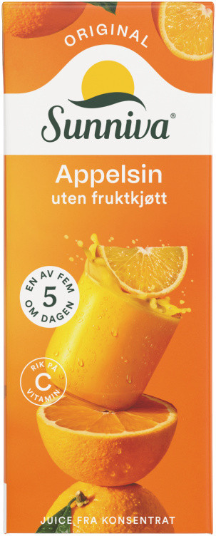 Appelsinjuice Original 250ml Sunniva