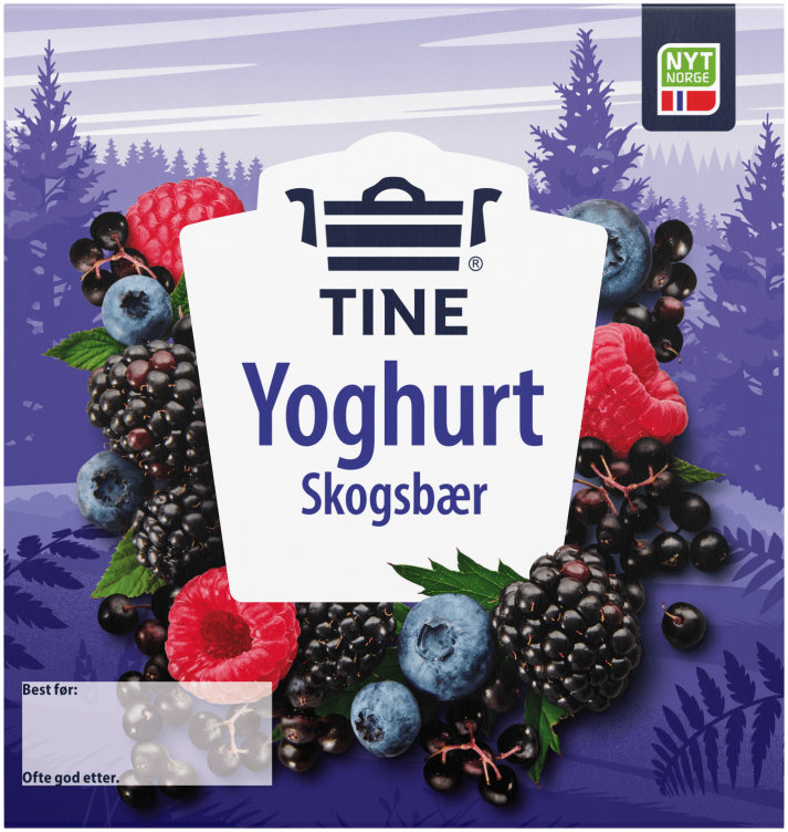 Yoghurt Skogsbær 4x150g Tine