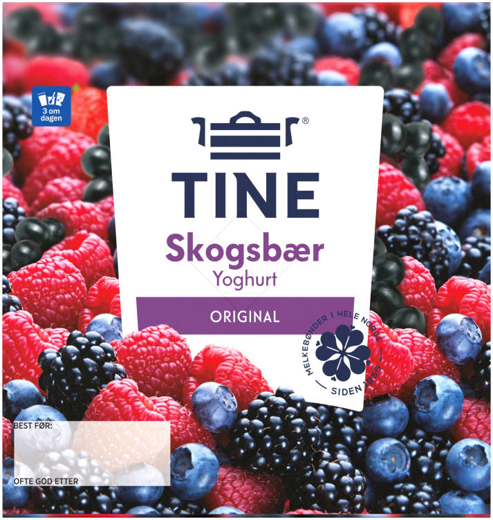 Yoghurt Skogsbær 4x150g Tine