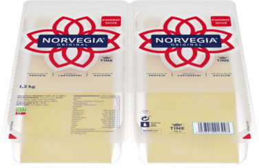 Norvegia Skiver 1,2kg Tine