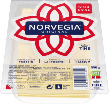 Norvegia Storskive 550g Tine
